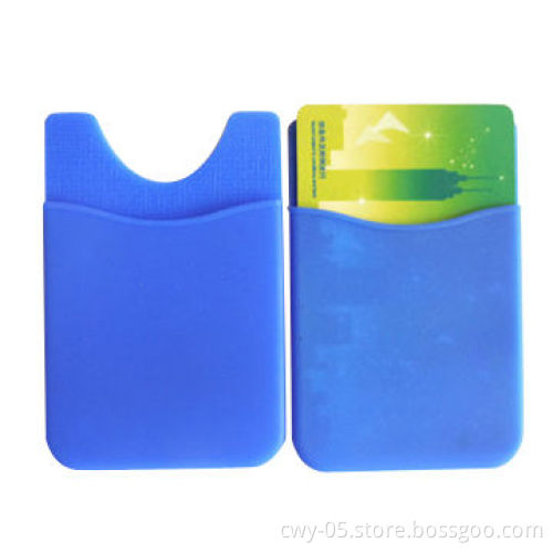 Self adhesive silicone mobile phone card holder, measures 87*57mm